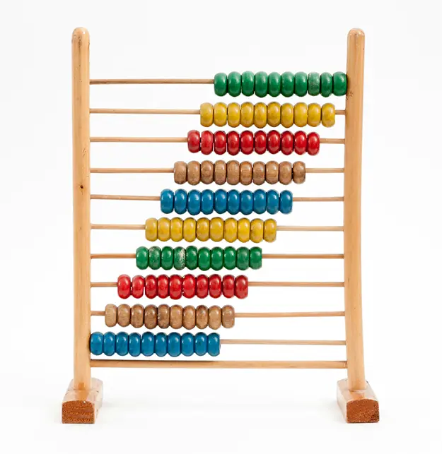 multi coloured abacus